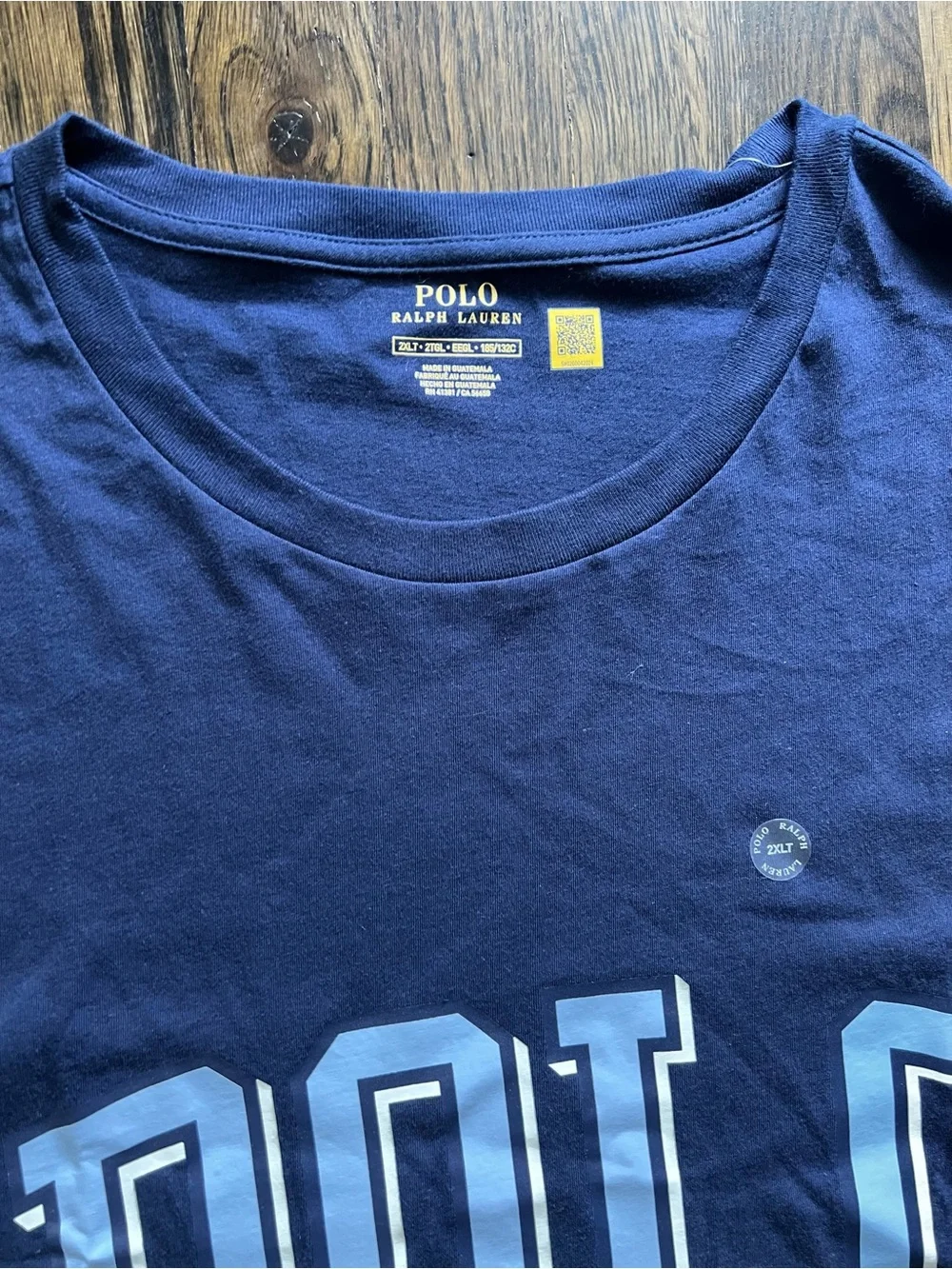 Polo by Ralph Lauren Men's Navy Graphic Logo Tee 2XLT